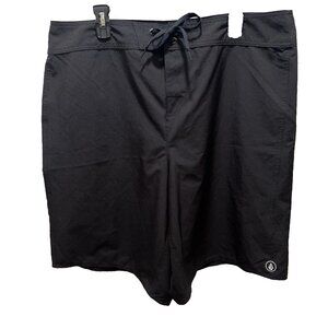 Volcom True To This Women's Active Sports Beach Black Walking Shorts Size 12w
